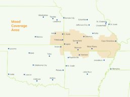 Mood service area map