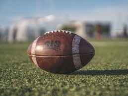 Football on the field