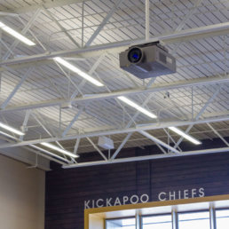 Kickapoo commons A/V install