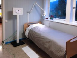 Image of nursing home bed with nurse call system